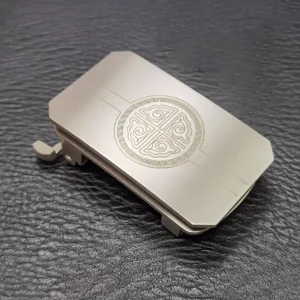 3.5cm/3.8cm pure titanium men's business versatile interior automatic belt buckle anti allergic retro smooth buckle head lightwe