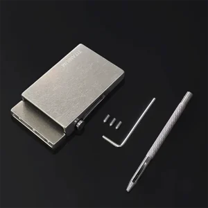 3.5cm/3.8cm pure titanium rolling shaft high-end men's belt buckle business versatile