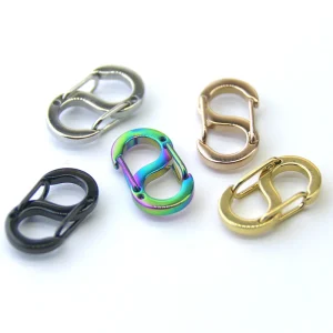 Titanium Alloy  Chain clasp Buckle Accessories Multifunctional Outdoor EDC Tool S-type Spring Connection Buckle for DIY Necklace