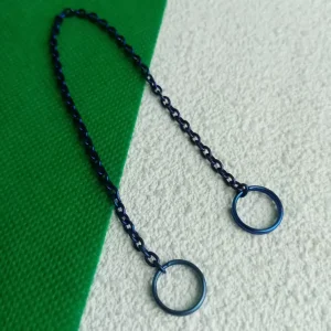 Pure Titanium Blue Purple O-Chain - 3.0mm | DIY Mobile Phone/Small Accessory Hanging Chain