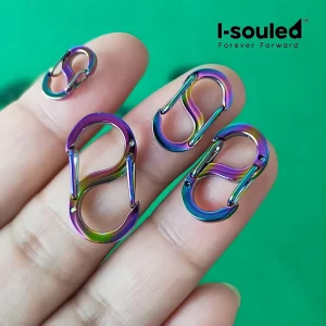 Mini Titanium Buckle Clip｜ EDC Keychain Tool Clip｜ Bracelet Clasp Outdoor Gear