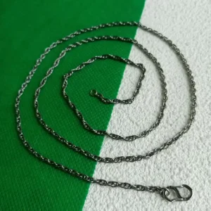 2.5mm pure titanium Twists chain necklace for women  simple and versatile