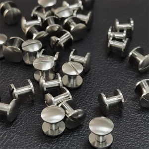 9mm * 6mm/9.8mm * 7mm pure titanium curved surface belt small screw belt accessories professional belt buckle head needle buckle
