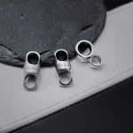 2 Pieces 360°Rotatable Swivel Titanium Key Ring Small Keyrings Keychain Assecories for Men And Women