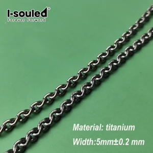 DIY Pure Titanium Chain Jewelry Accessories 5 Mm Metal Craft Supplies for Do It Yourself Projects