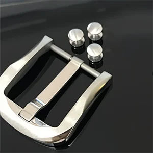 Pure titanium D-shaped high-end men's needle buckle belt buckle anti allergic business versatile gift 3 screws