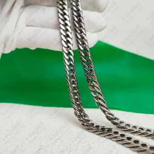9.5 mm Pure Titanium Horsewhip Chains Necklace For Men Women 2024 year