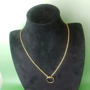 Hypoallergenic Anodized Titanium Couple Necklace & Ring Set - Luxury Jewelry Valentine's Day Gift for Lovers Couples