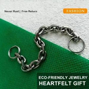 Multi-Purpose Pure Titanium O-Link Chain 7mm Short Chain Hypoallergenic Anti-Corrosion for Outdoor Use