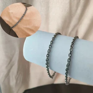 Mens Ti Chain Bracelet Boyfriend Gift Jewelry 3.5 mm Wide x 19.5 cm Long