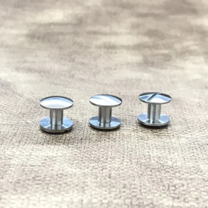 Professional Double Cap Rivet Kit Titanium Alloy 3pcs Heavy Duty Leather Craft Rivets for Belts Wallet Fasteners DIY Accessories