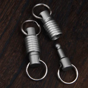 2.7CM Titanium Alloy Keychain EDC Tool Key Accessories