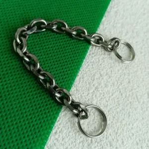 7.0mm pure titanium chain with 14mm titanium rings at both ends, corrosion-resistant DIY free splicing chain, DIY necklace brace