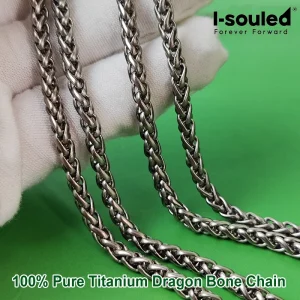Semi-Finished Pure Titanium Jewelry Chains Wholesale - O-Shape, Box, Twist, Bead, Long Buckle, Corner Chains for DIY