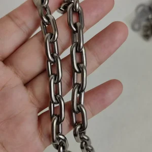 TA1 Hypoallergenic Titanium Necklace 9.5mm Seamless Chain for Men & Women, Anti-Tarnish with 2 Titanium Clasps