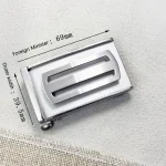 3.5cm pure titanium toothless automatic business versatile smooth buckle waterproof, anti allergic, lightweight, sweat resistant