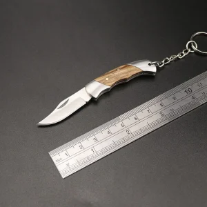 Stainless Steel Mini Package Opener Knife Keychain Portable Multifunction Camping Sharp Edc Folding Tool Cut Branches Peel Fruit