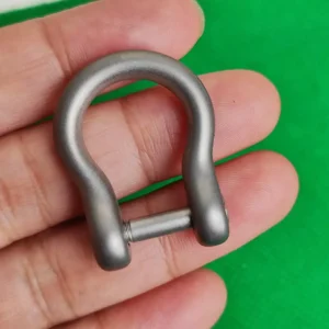 Titanium Alloy D Ring Keychain Key Fob U Shape Key Ring Shackles for Car Keys/DIY/Leather Craft/Purse