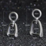 Lucky Titanium Rotatable Horseshoe Buckle 13 MM 17MM