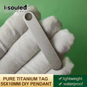 Blank Titanium Keychain for Engraving Men DIY Metal Pendant Portable EDC Titanium Alloy Key Chain Gift