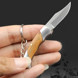 Stainless Steel Mini Package Opener Knife Keychain Portable Multifunction Camping Sharp Edc Folding Tool Cut Branches Peel Fruit